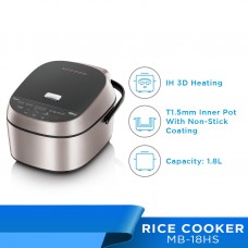 MIDEA MB-18HS 1.8L IH 3D Heating Digital Rice Cooker